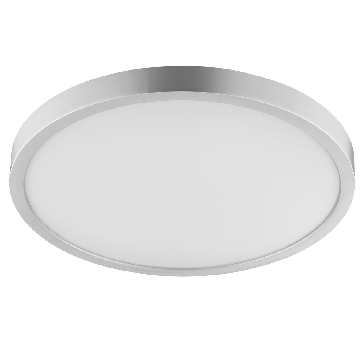 LED DECKENLEUCHTE Jade Silberfarben 37,5/37,5/3,1 cm - Silberfarben, Kunststoff (37.5/37.5/3.1cm) - Brilliant