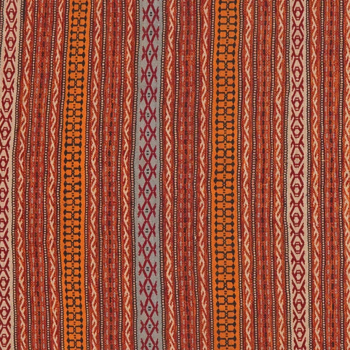 KELIM-TEPPICH handgewebt Kordi Orange 242/160 cm Schurwolle - Orange, Textil (160/242cm) - Looma