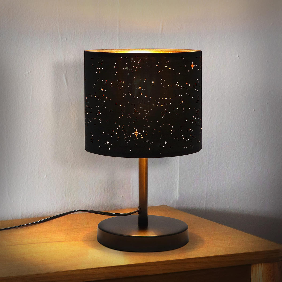 TISCHLAMPE Marisol 19/16/31 cm - Schwarz, Metall (19/16/31cm) - ZMH