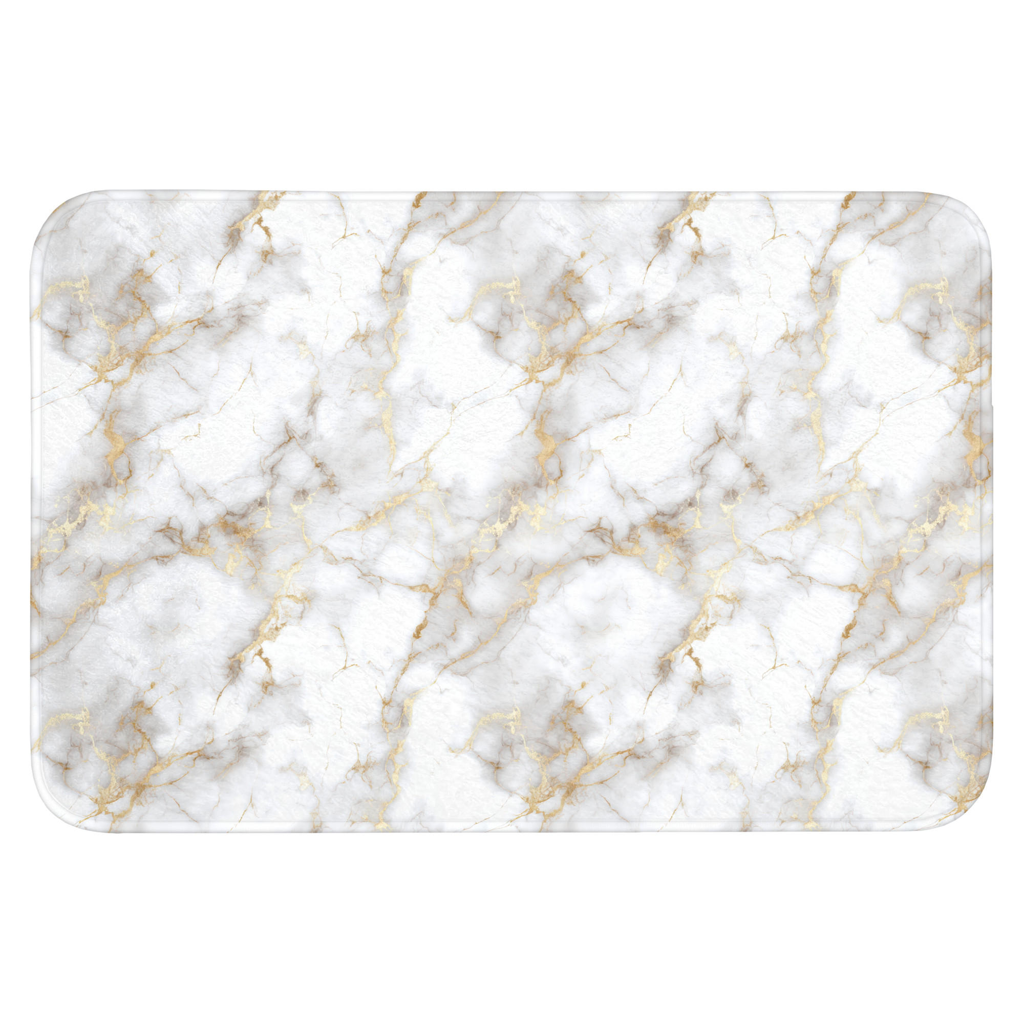 TEPIH ZA KUPAONICU Dragi kamen 90x60 cm - bijela, tekstil/plastika (90/60cm) - OnlyWow