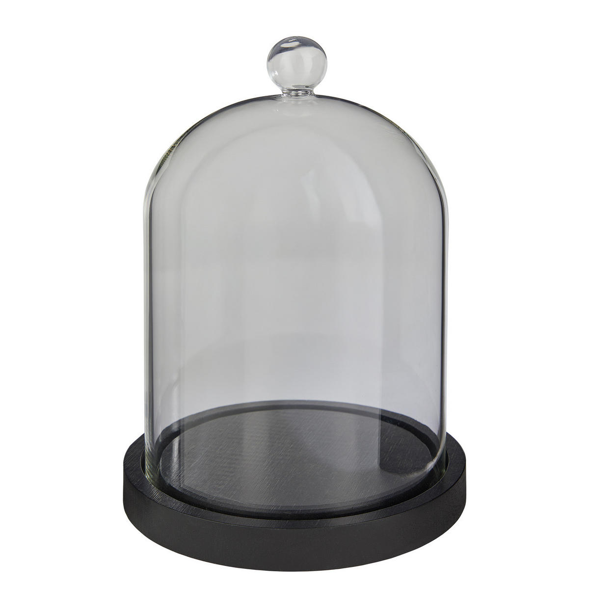GLASGLOCKE FÜR DUFTKERZEN Dome - Schwarz, Glas (15/20/15cm) - Butlers