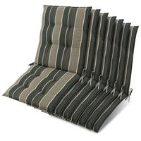 NIEDERLEHNER Sun-NL 105x50x8cm Grün-Gestreift (7tlg) - Grün, Textil (50/100cm) - Beautissu 
