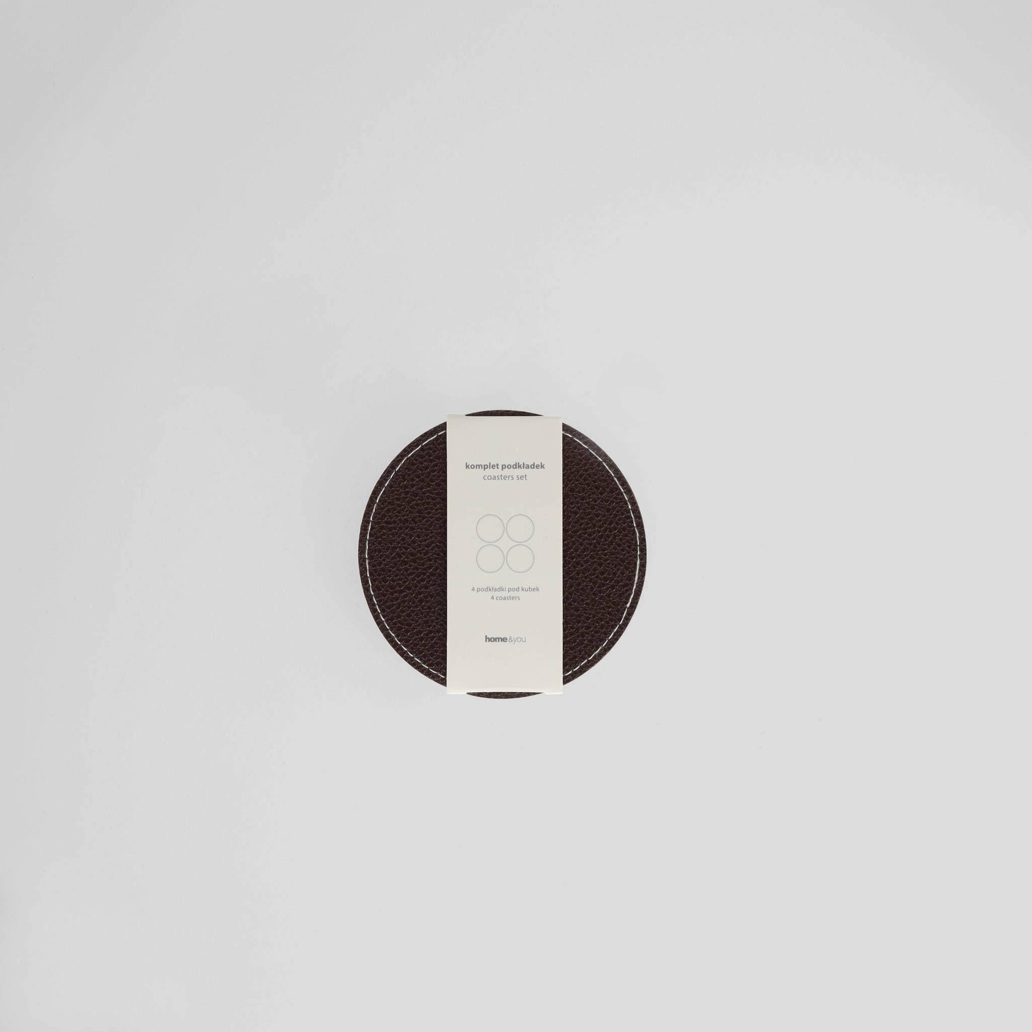 UNTERSETZER-SET Olevia - Dunkelbraun, Kunststoff (10/10cm) - home&you
