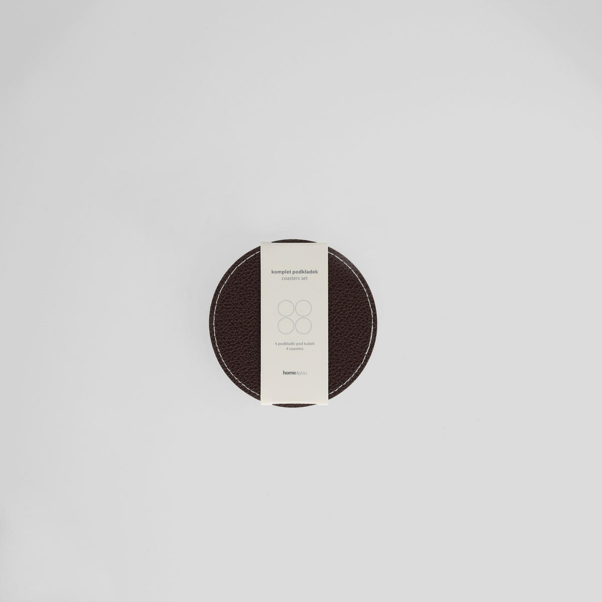 UNTERSETZER-SET Olevia - Dunkelbraun, Kunststoff (10/10cm) - home&you