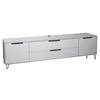 LOWBOARD Erna 216x45x62 Kreidegrau matt Lack - Hellgrau, Holzwerkstoff (216/62/45cm) - 58aufmkessel