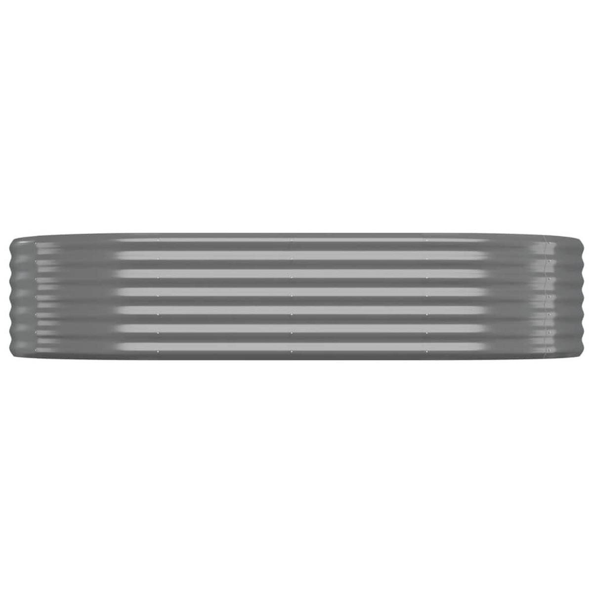 HOCHBEET Verzinkter Stahl 175x100x36 cm Grau - Grau, Metall (175/36/100cm)