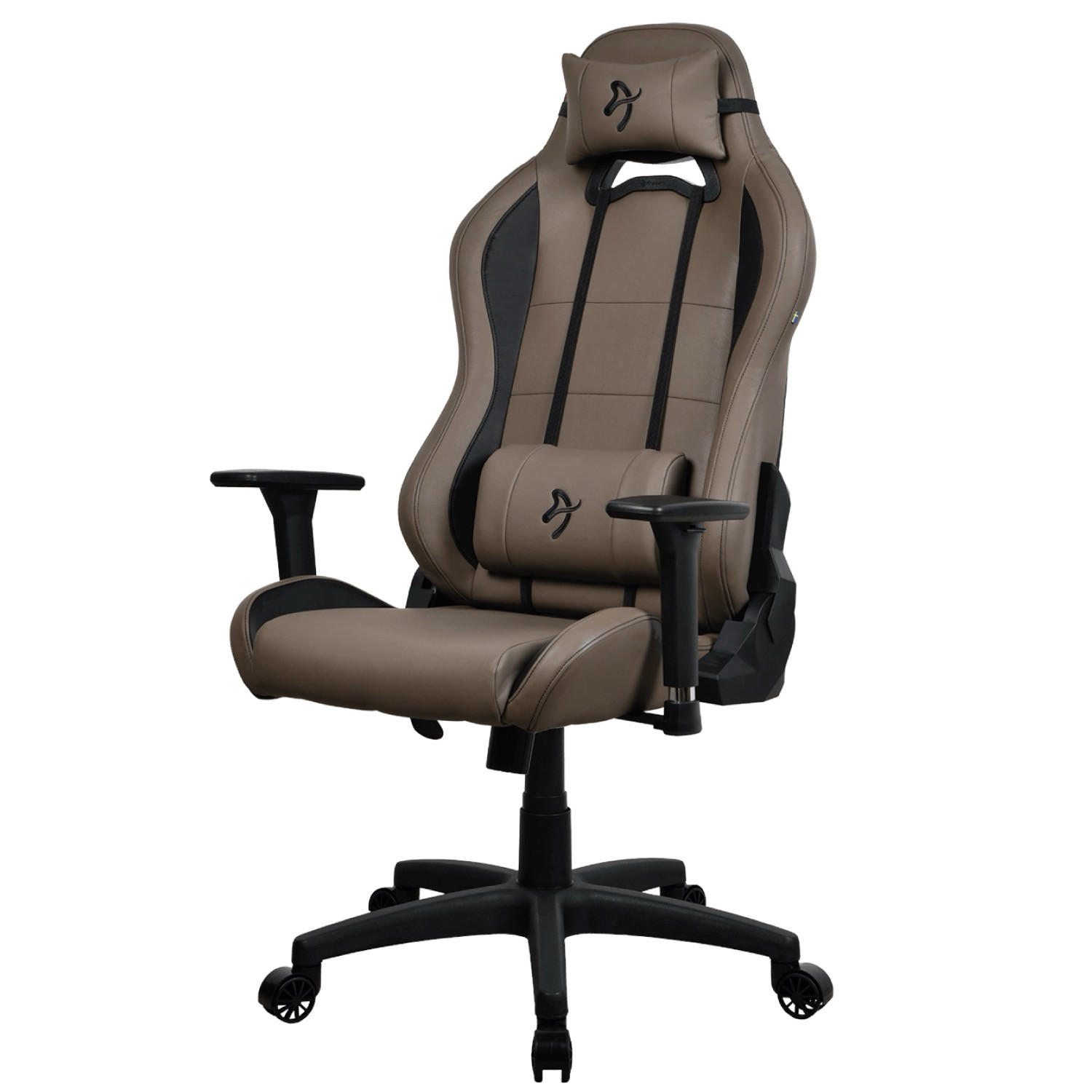 GAMINGSTUHL Torretta SoftPU™ Braun - Schwarz/Braun, Kunststoff/Metall (70/135/50cm) - Arozzi