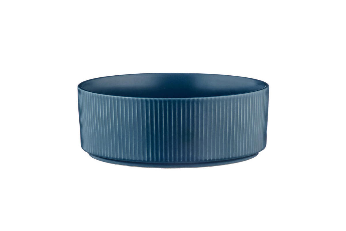 SCHALEN Scandi Ø16,5cm - 4er-Set - Marineblau - Blau, Keramik (16.5cm) - Björn