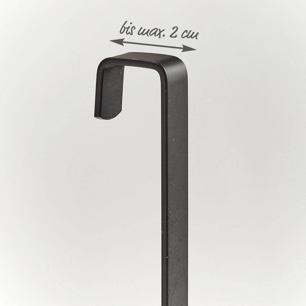 BADEZIMMERREGAL Metall - Schwarz, Metall (16/72/39cm)