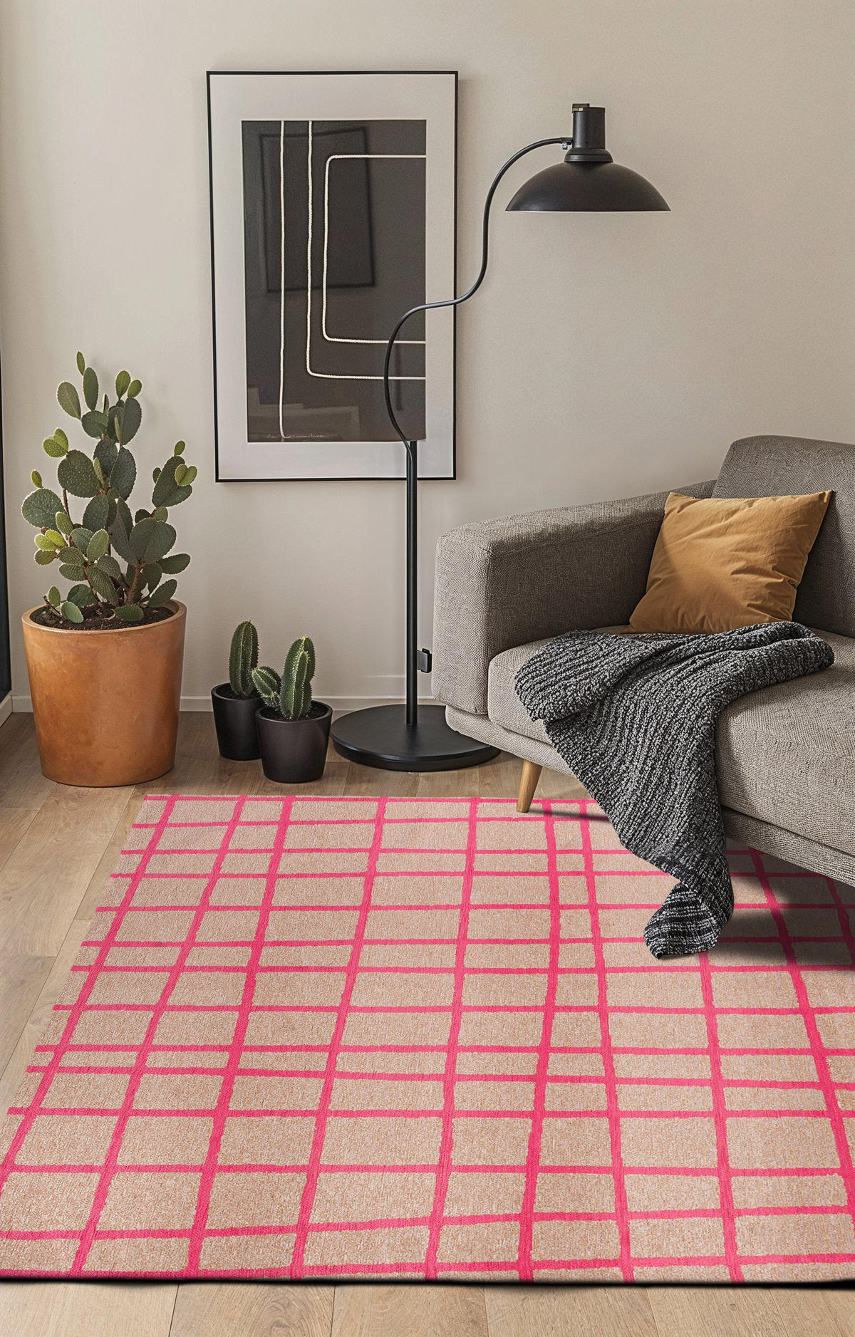 TEPPICH modern Flachgewebe VERO Rosa 240 x 340 cm - Pink, Textil (240/340cm) - Novatrend