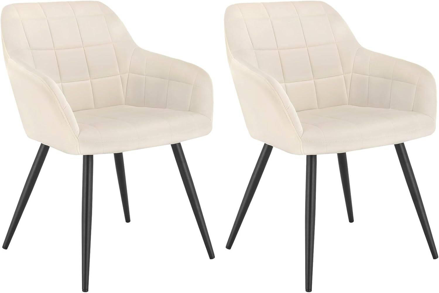 Woltu Esszimmerstuhl Creme 56x81x62 cm