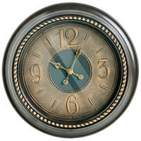 WANDUHR 55 cm Schwarz Alboi - Schwarz, Kunststoff (55/55/5cm) - Beliani