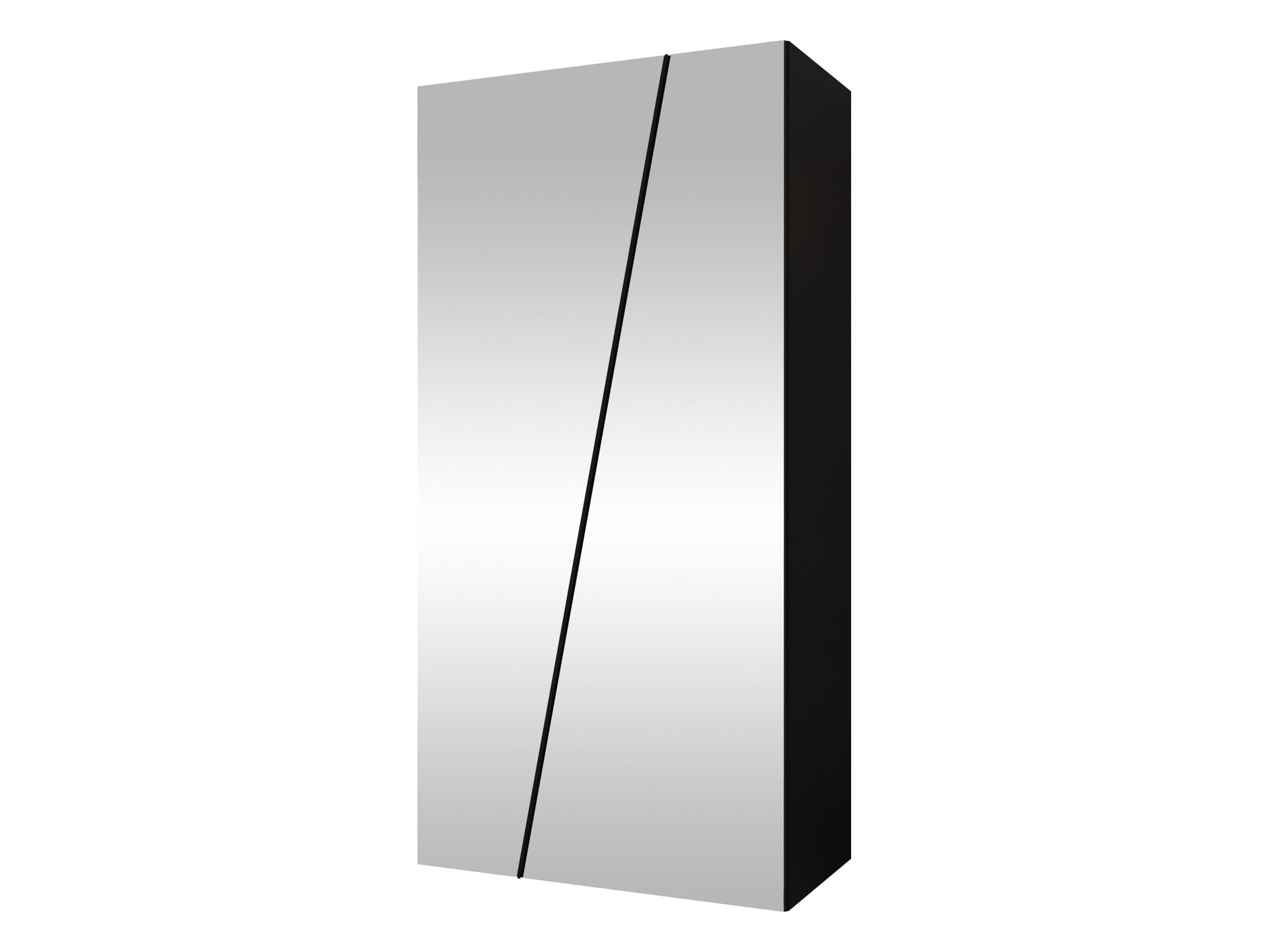 DREHTÜRENSCHRANK Zen 2L 100 cm - Schwarz, Holzwerkstoff/Kunststoff (100/202/50cm) - MIRJAN24