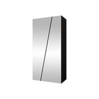 DREHTÜRENSCHRANK Zen 2L 100 cm - Schwarz, Holzwerkstoff/Kunststoff (100/202/50cm) - MIRJAN24