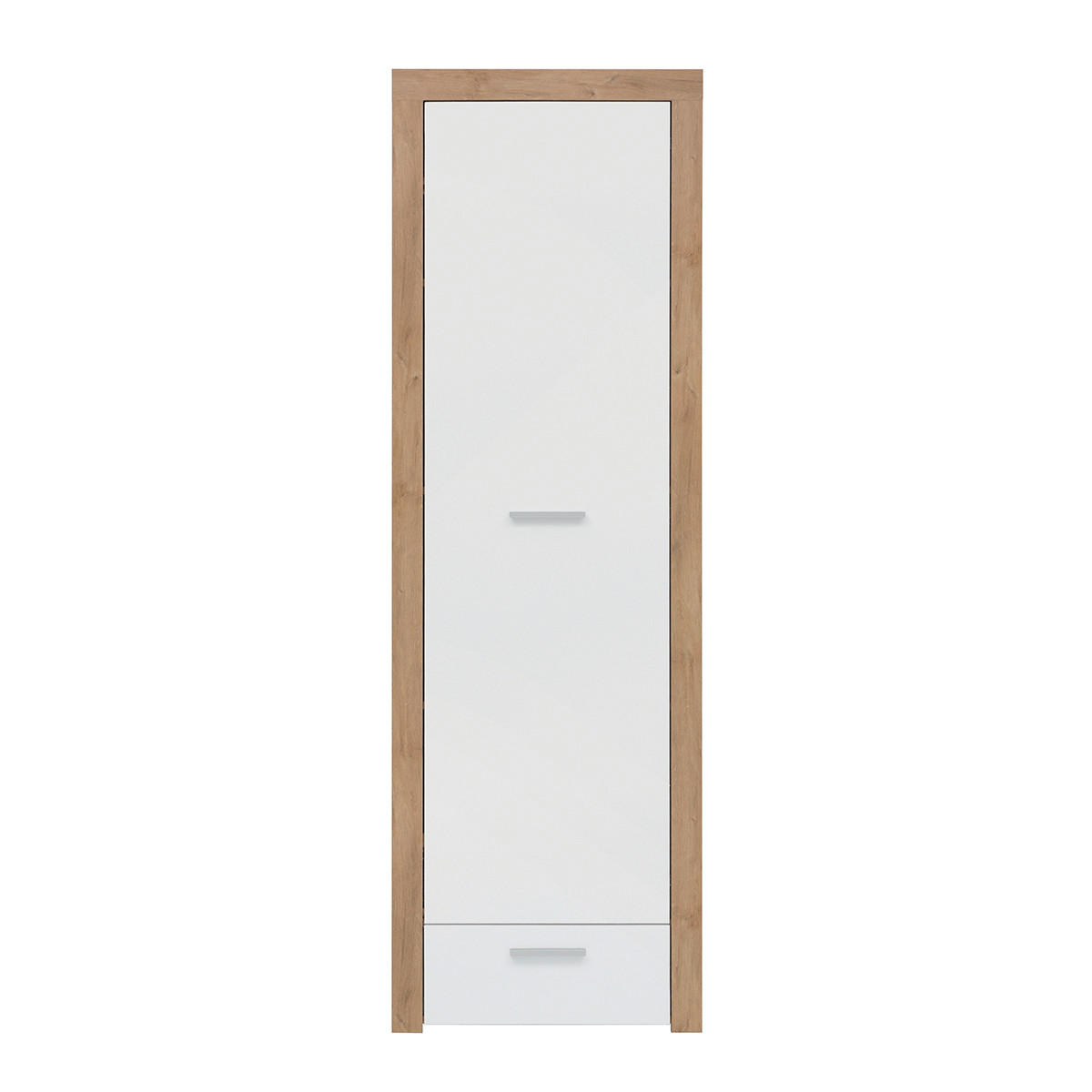 SKŘÍŇ 1DVEŘOVÁ Nora Bílá a dřevo - bílá, kompozitní dřevo (62/192/39cm) - Petits-meubles