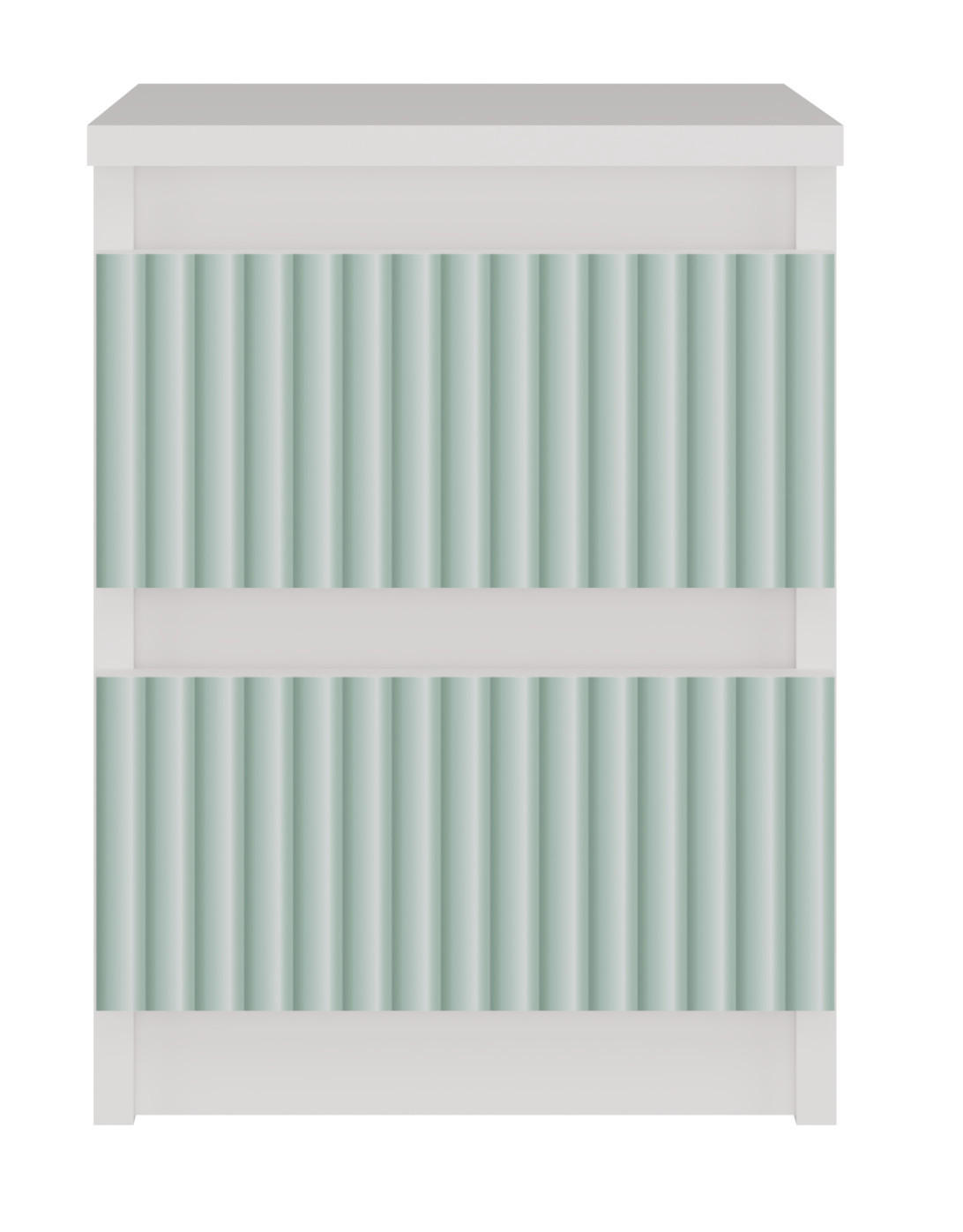 NACHTTISCH MALWA M2 ARTESO - MINT / GRÜN - Weiß/Mintgrün, Holzwerkstoff (30/40/30cm) - CDF