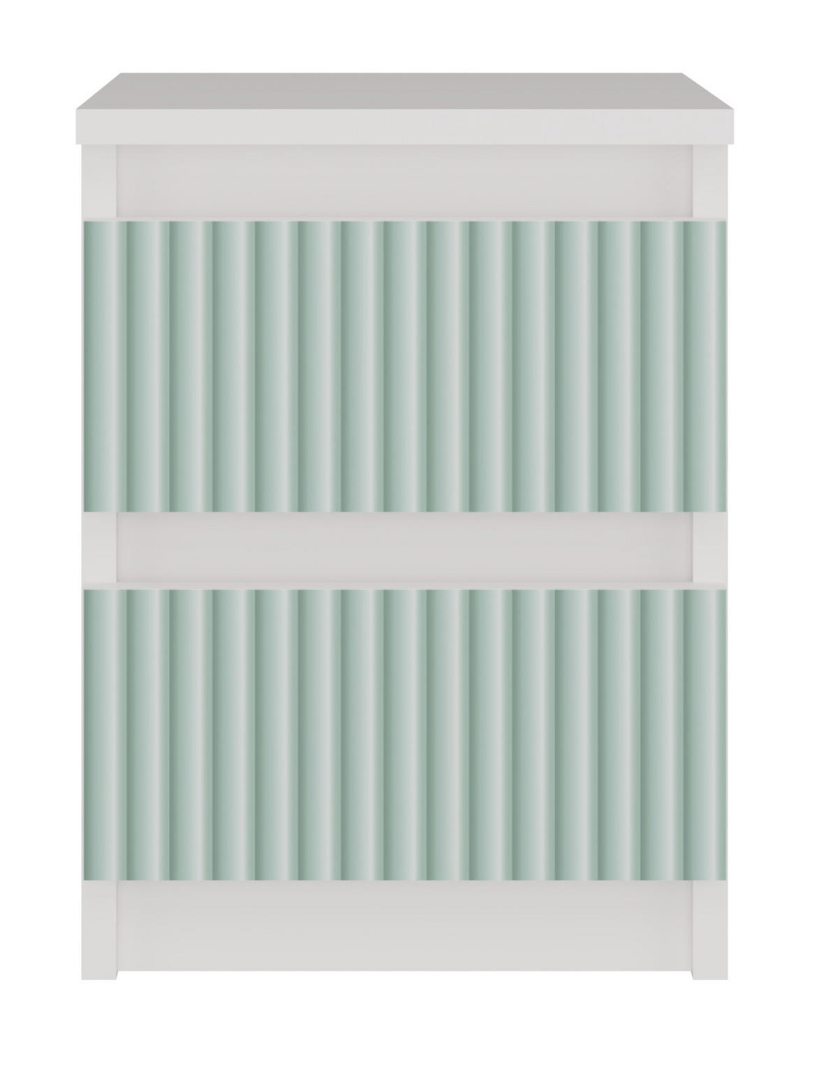 NACHTTISCH MALWA M2 ARTESO - MINT / GRÜN - Weiß/Mintgrün, Holzwerkstoff (30/40/30cm) - CDF