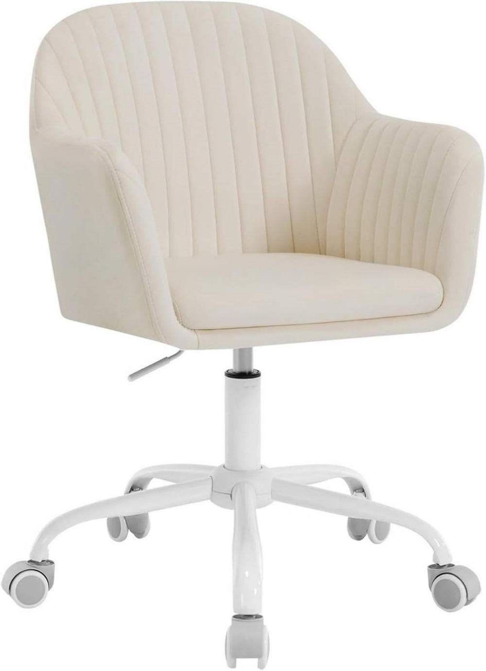 Woltu Drehstuhl Creme 58x80x58 cm