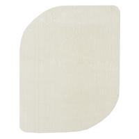 HOCHFLORTEPPICH Antirutsch Uni TIRSO Polyester Creme 120 x 160 cm - Beige, Textil (120/160cm) - KADIMA DESIGN