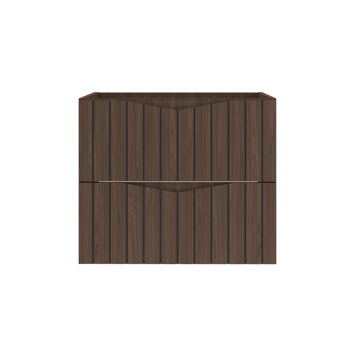 WASCHTISCHUNTERSCHRANK 60cm Siena Holz und Schwarz - Schwarz, Holzwerkstoff (60/50/45.8cm) - Petits-meubles