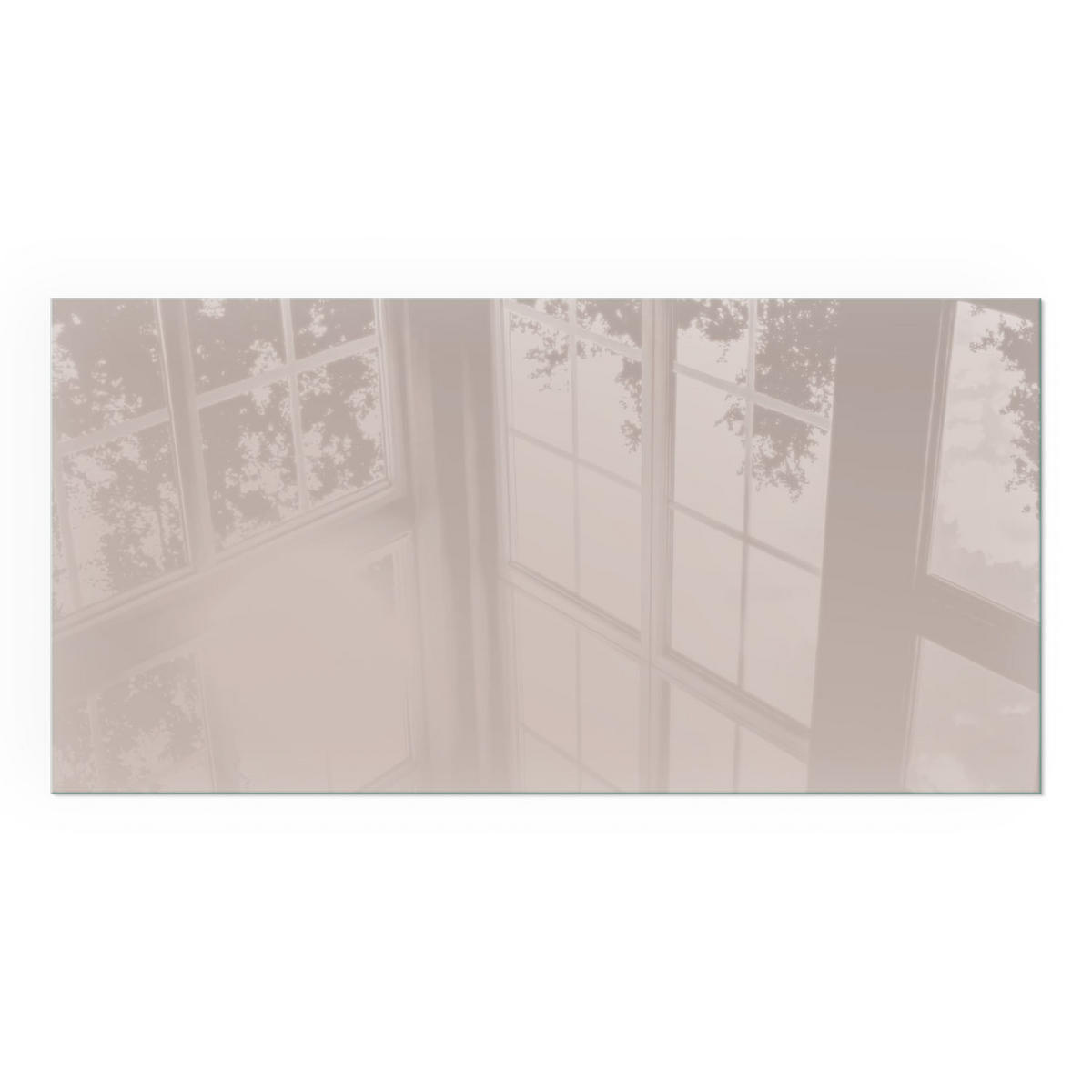 GLASPLATTE für Kamin 120x60 cm - Beige, Glas (120/60/0.4cm) - TULUP