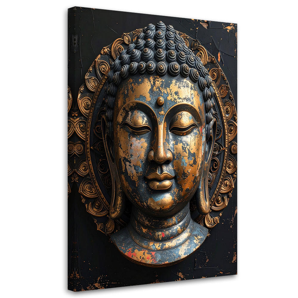 LEINWANDBILD Zen und Orientalisch 60x90cm - Goldfarben, Textil (60/90cm) - Feeby