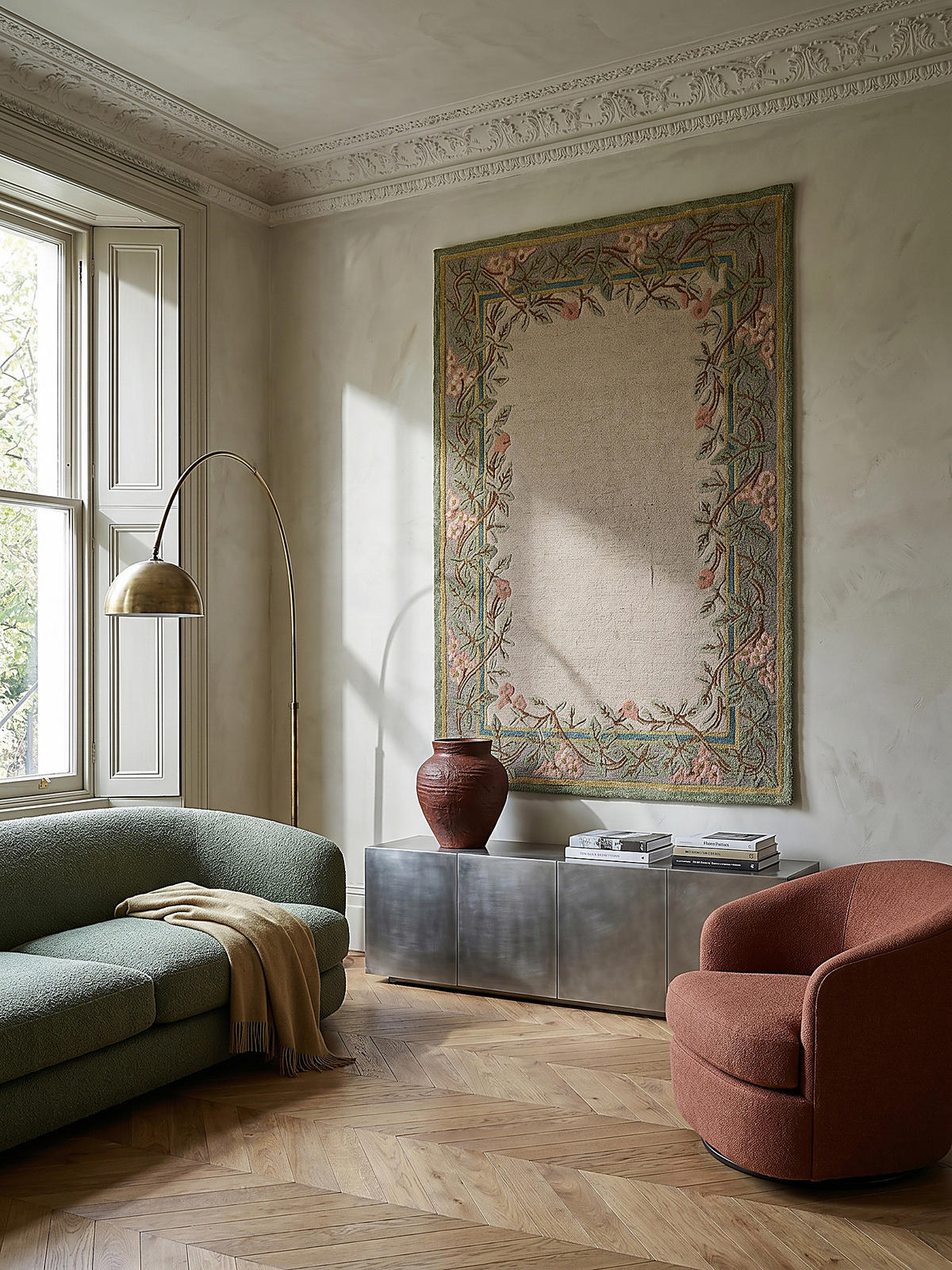 WOLLTEPPICH SOAR, floral, aus Wolle, Bunt, 160 x 230 cm - Multicolor, Textil (230/160cm) - KADIMA DESIGN