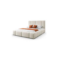 POLSTERBETT ELENA 140x200 cm Creme (Anthology 1), 34 Holzlatten, Kopfteil 108 cm - Creme, Textil (140/200cm) - Lookway