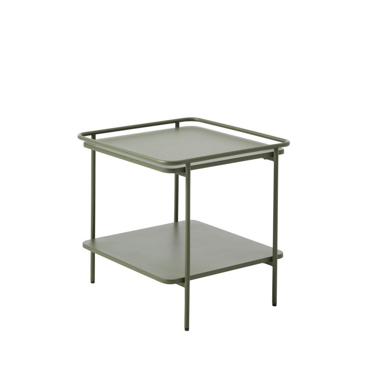 BEISTELLTISCH - Metall - Olivengrün - Olivgrün, Metall (45/45/44cm) - Drawer