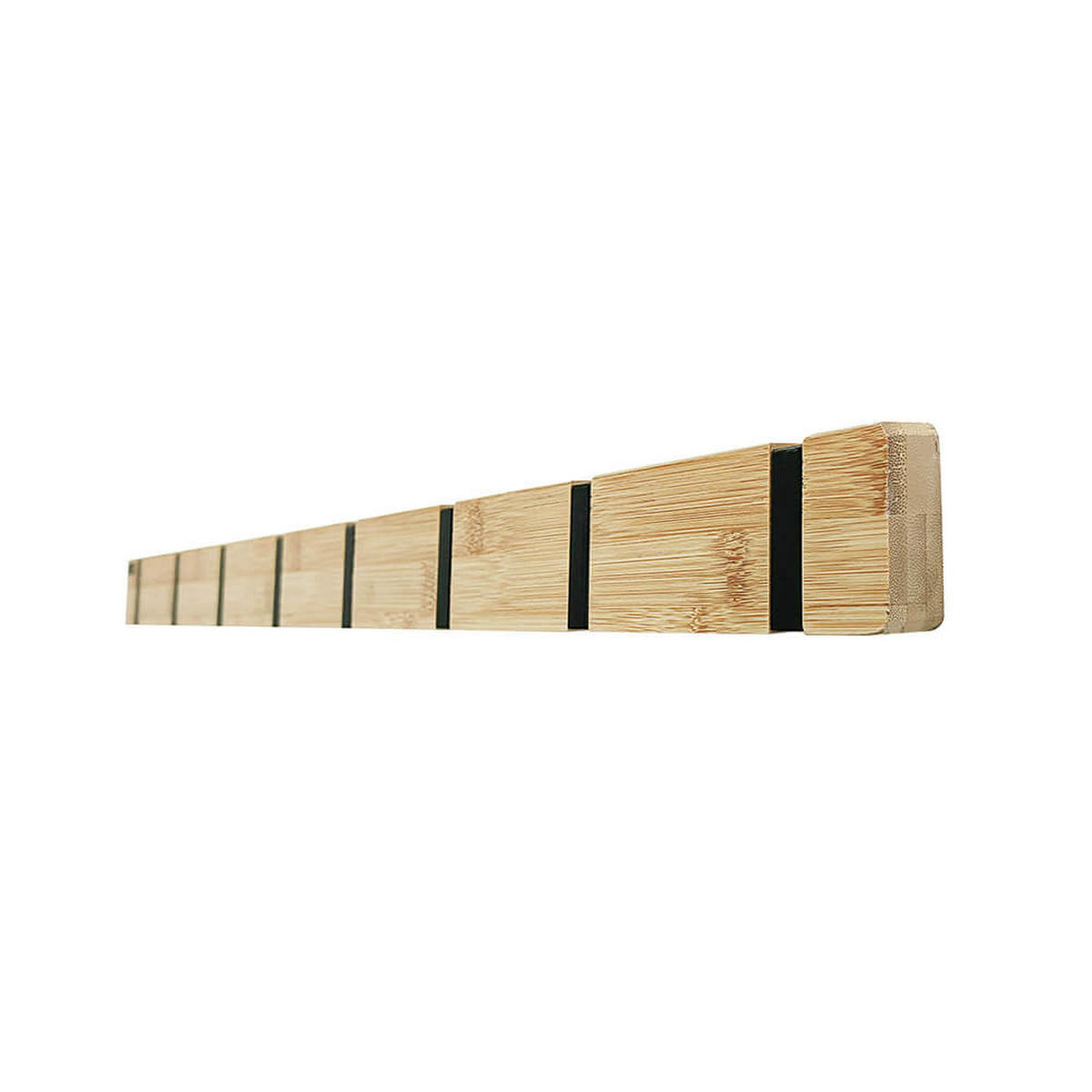 GARDEROBENLEISTE HOOK - Bambus, 8 x Haken - Naturfarben, Holz (2/5.5/82cm) - Home Deluxe