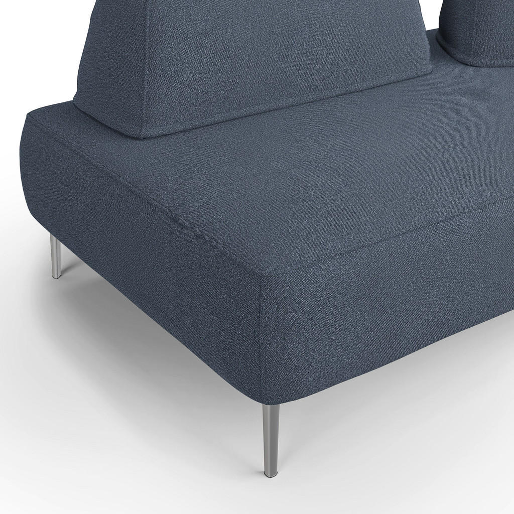 Thumbnail - Divani.store Linearsofa, Blau, Textil, 212x42x115 cm, Wohnzimmer, Sofas & Couches, Sofas