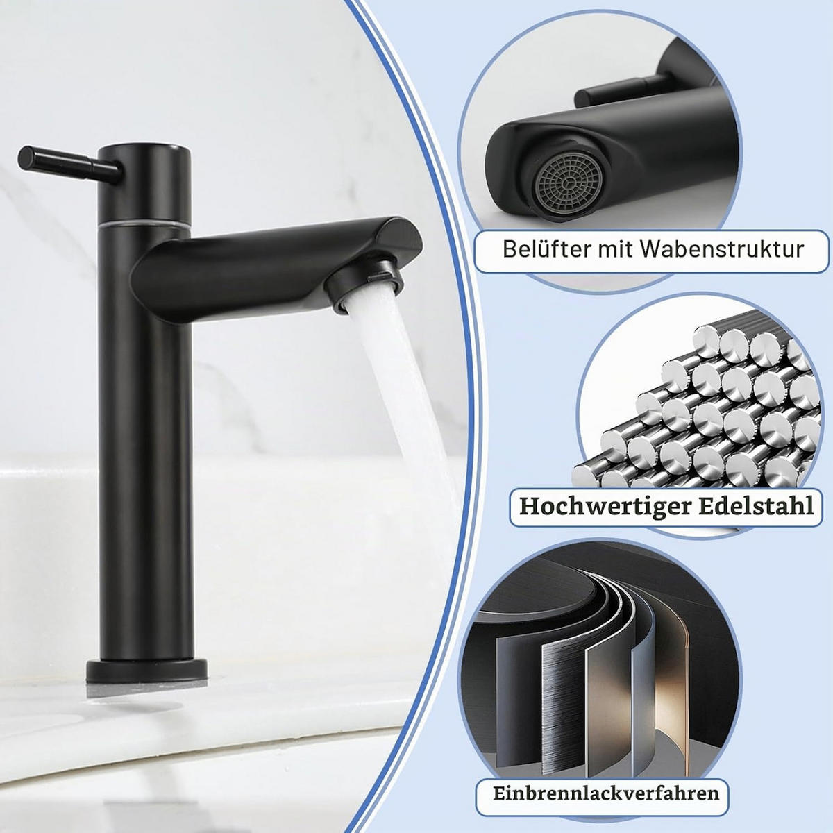 BADARMATUR, 18cm hoch, schwarz - Schwarz, Metall (20/5/15cm) - Vallsero