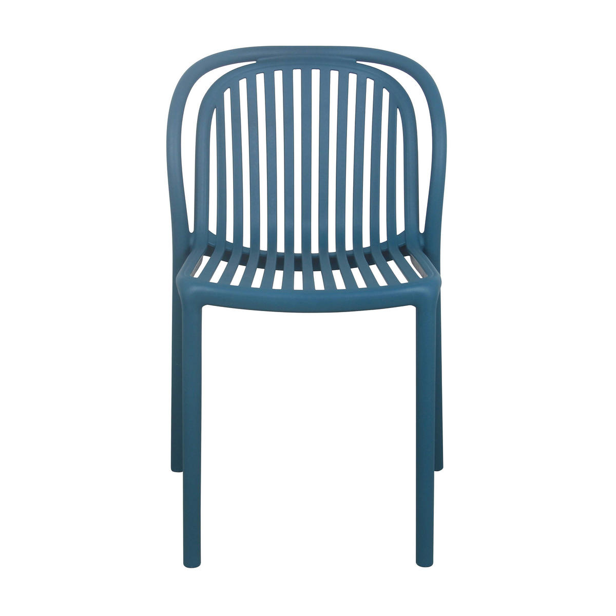 GARTENSTUHL, Blau - Blau, Kunststoff (58/49cm) - Oviala