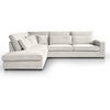 ECKSOFA Parma ohne Schlaffunktion beige links - Beige/Schwarz, Textil (314/224cm) - Beautysofa