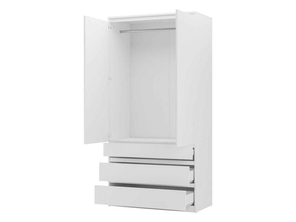 DREHTÜRENSCHRANK Malwa 2D3SZ - Schwarz, Holzwerkstoff (52/202/100cm) - MIRJAN24
