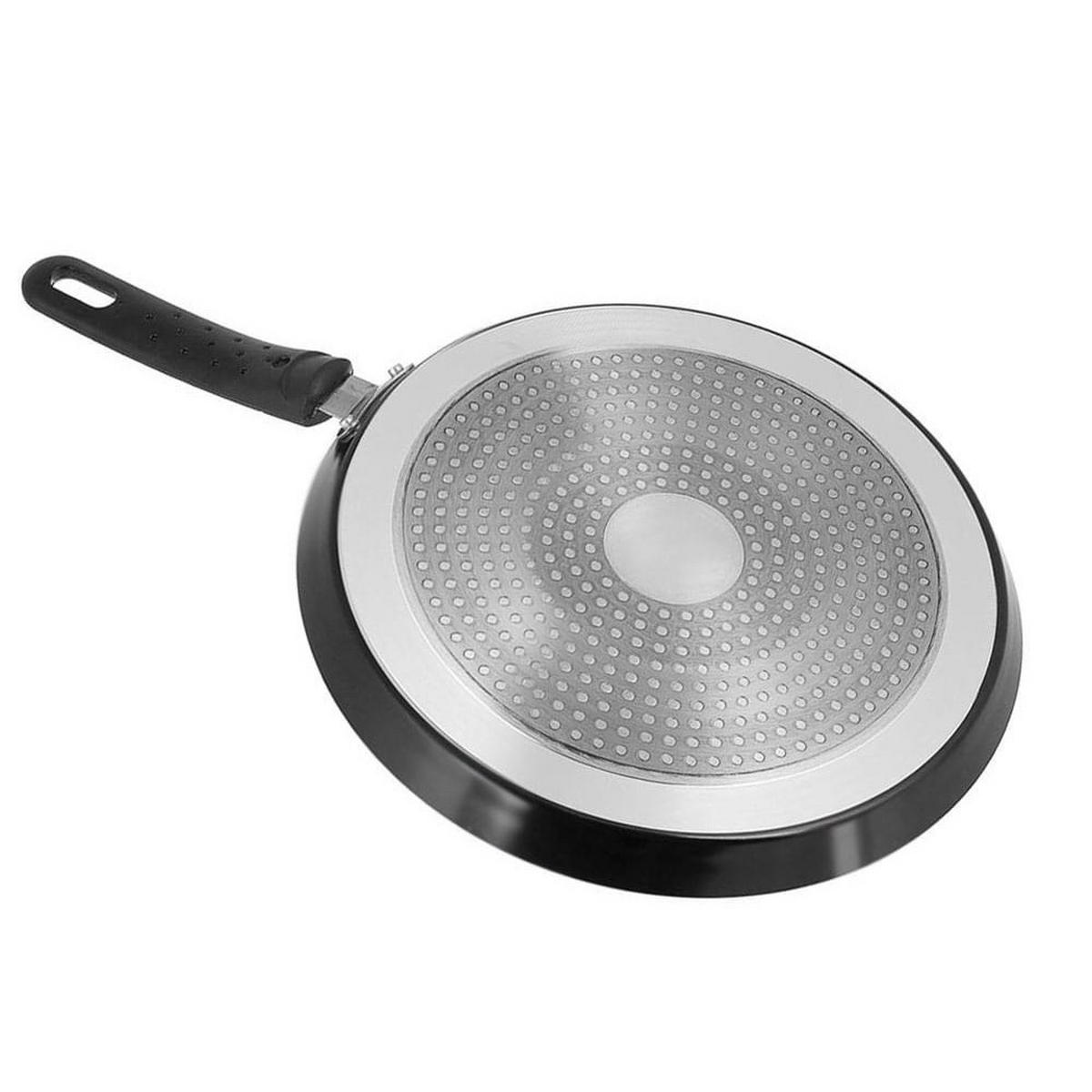 CRÊPEPFANNE Schwarz 28/28/1.8 cm KS7567 - Schwarz, Metall (28cm) - Krisberg 