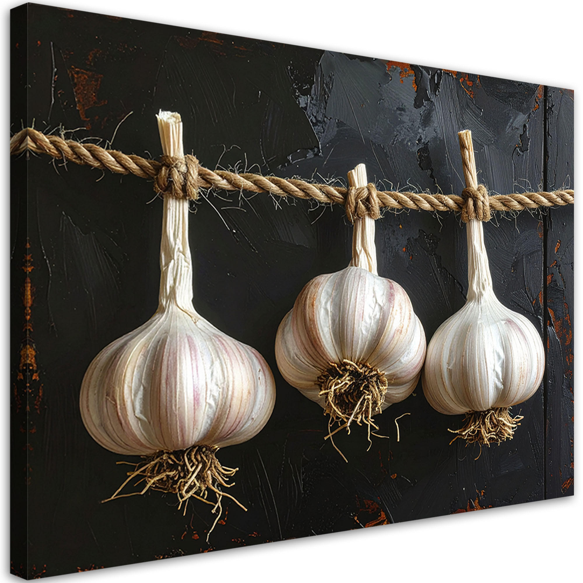 LEINWANDBILD Essen & Trinken 45x30cm - Weiß, Textil (45/30cm) - Feeby