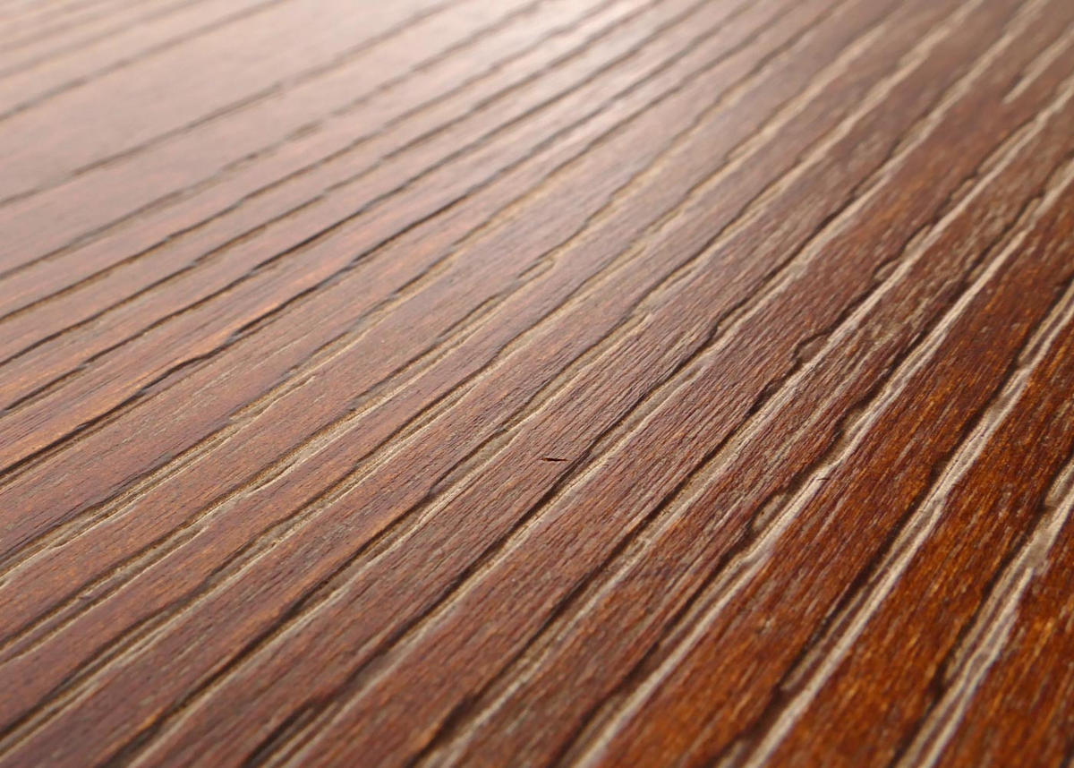 BARTISCH eckig Schwarz, Braun - Schwarz/Braun, Holz (61/120/108cm) - MCW