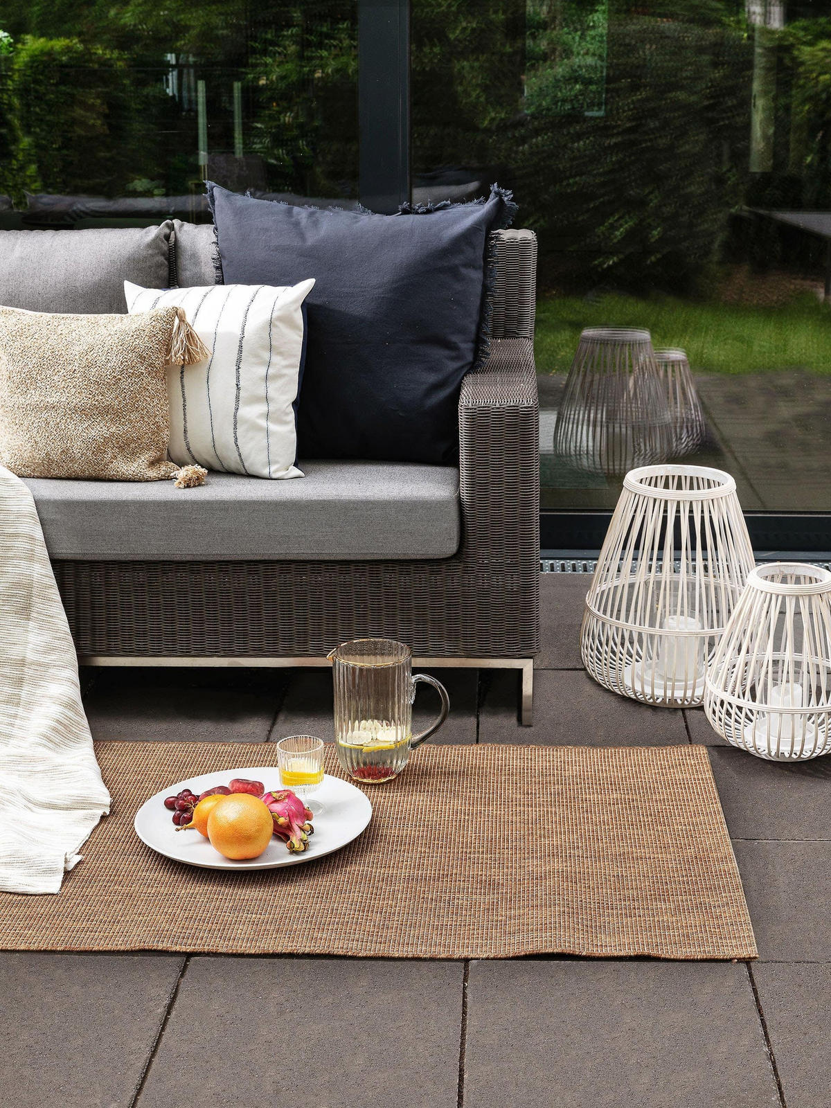 OUTDOORLÄUFER Metro Braun 80x240 cm - Braun, Textil (80/240cm) - benuta Nest