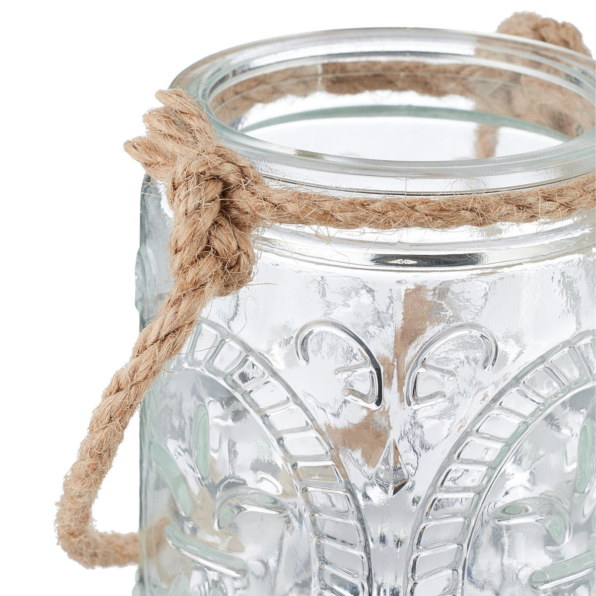 12XWINDLICHT - Transparent, Glas/Textil (7/10.5/7cm) - Relaxdays