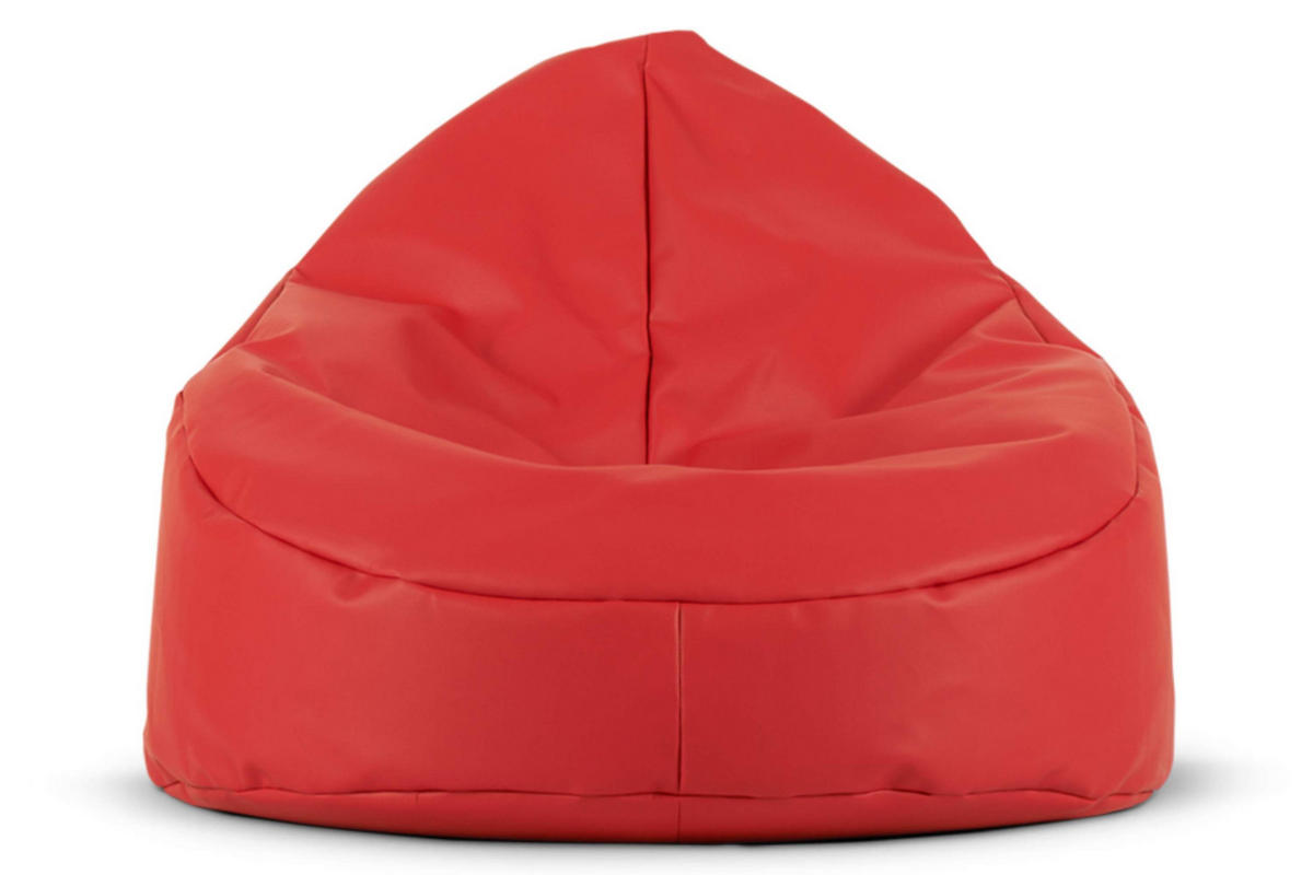 SITZSACK COSMO aus Lederoptik, Rot - Rot, Textil (85/80/85cm) - KONSIMO®