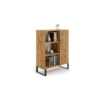 BÜCHERREGAL Fondi - Eiche Bianco, Holzwerkstoff (40/116/90cm) - RAUMHIRSCH FURNITURE