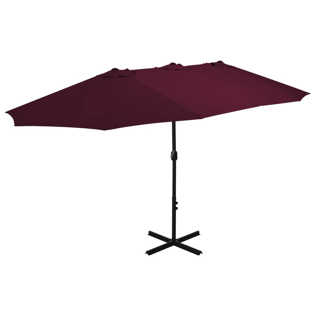 furnicato Sonnenschirm Rot 270x460 cm
