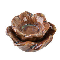 KERZENHALTER Yarine braun 11/11/6 cm Keramik - Braun, Keramik (11/6cm) - Mondex