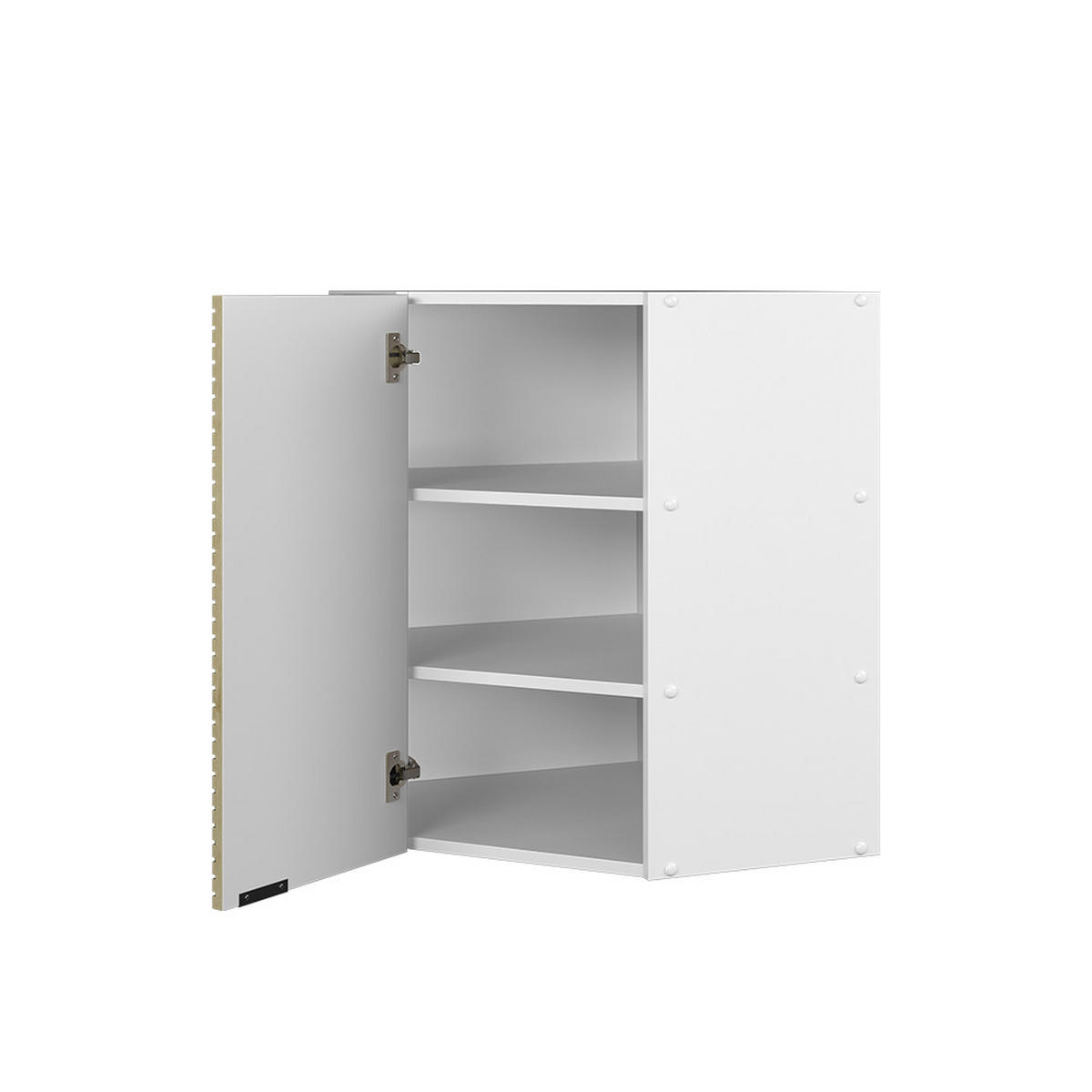 ECKHÄNGESCHRANK Fame-Line Eiche Paneel 57 cm - Eichefarben/Weiß, Holzwerkstoff (57/72/34.1cm) - Vicco