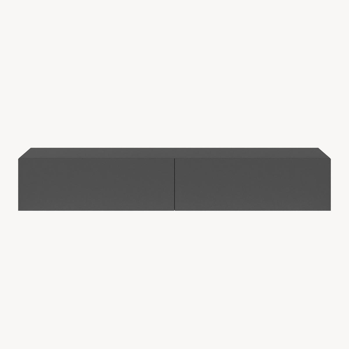 HÄNGELOWBOARD Evaton - Dunkelgrau, Holzwerkstoff (180/30/31.5cm) - [en.casa]