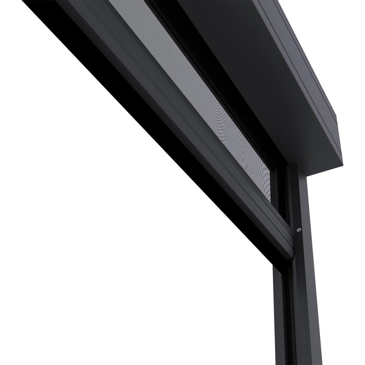 SEITENWAND für Lamellendach Tahiti 3 x 2,4 m anthrazit - Anthrazit, Metall (300/240/700cm) - Juskys