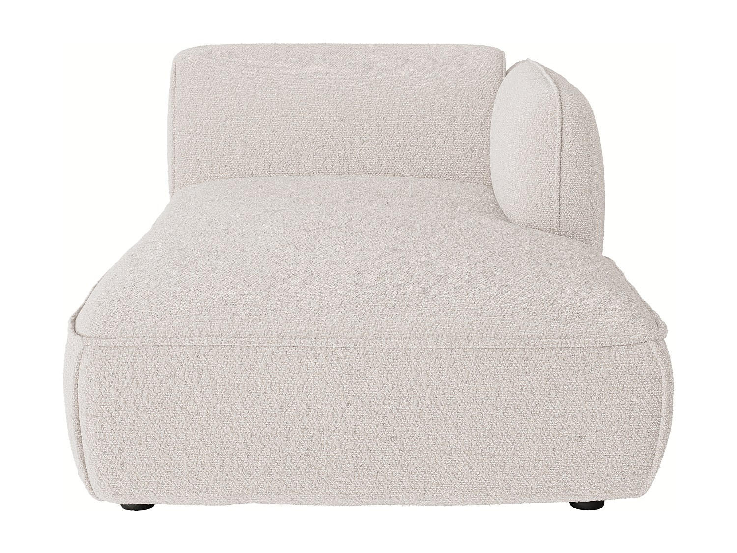 RECAMIERE ohne Schlaffunktion - 1 Person - stoff - beige Camilio - Beige, Textil (107/74/165cm) - Vente-Unique