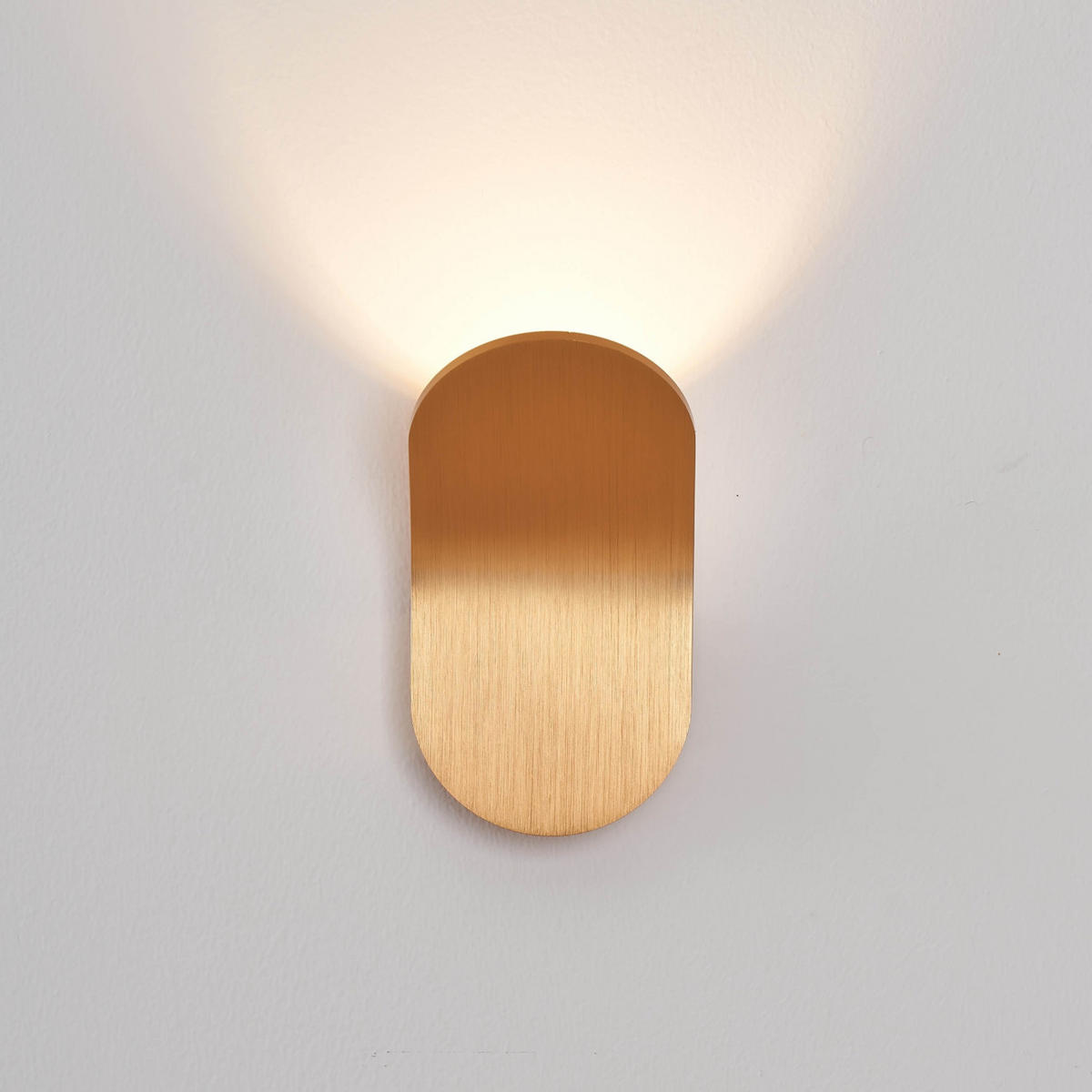 WANDLEUCHTE Nils, Gold, 18cm - Goldfarben, Metall (10/18/10.2cm) - KOSILUM