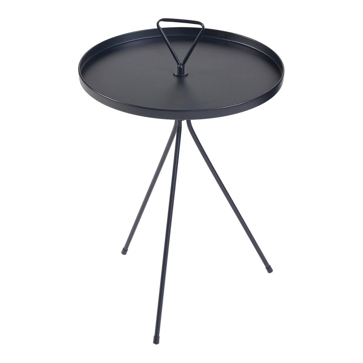 BEISTELLTISCH Odal - Schwarz, Metall (41/41/65cm) - [en.casa]